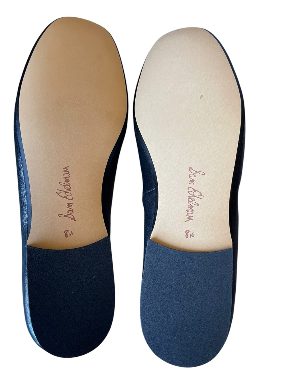 Sam Edelman Ari Black Leather Ballet Flats Bow Tie Detail Size 8 1/2 NWT - Picture 11 of 12
